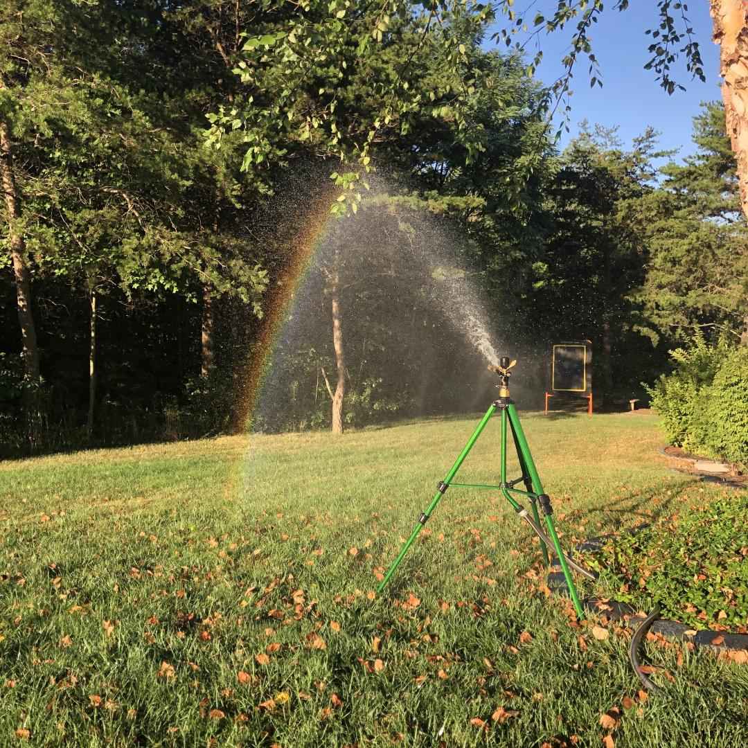 Telescoping Tripod (Blue) with Part or Full Circle 3/4"- Koala Impulse Sprinkler (Adjustable)