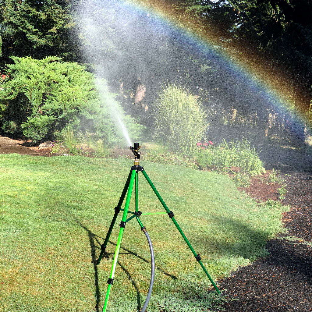 Telescoping Tripod with 3/4"- R3S Impulse Sprinkler (Part or Full Circle)