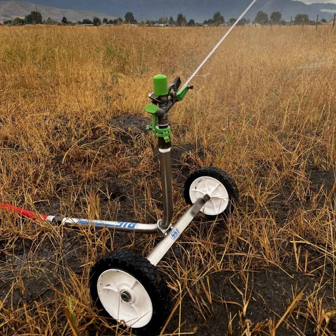 SS1 - 3/4" Stainless Steel Wheeled Sprinkler Cart - DEMO