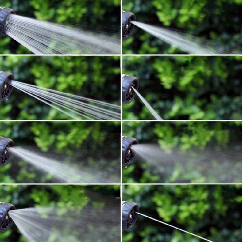 Heavy Duty 8-Pattern Adjustable MULTI-SPRAY NOZZLE