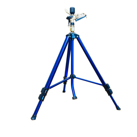 Telescoping Tripod (Blue) with Part or Full Circle 3/4"- Koala Impulse Sprinkler (Adjustable)