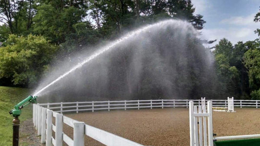 Using Water for Dust Suppression - Big Sprinkler