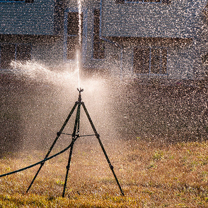 Telescoping Tripod with 3/4" Base Brass Impulse Sprinkler (Full Circle - Only)