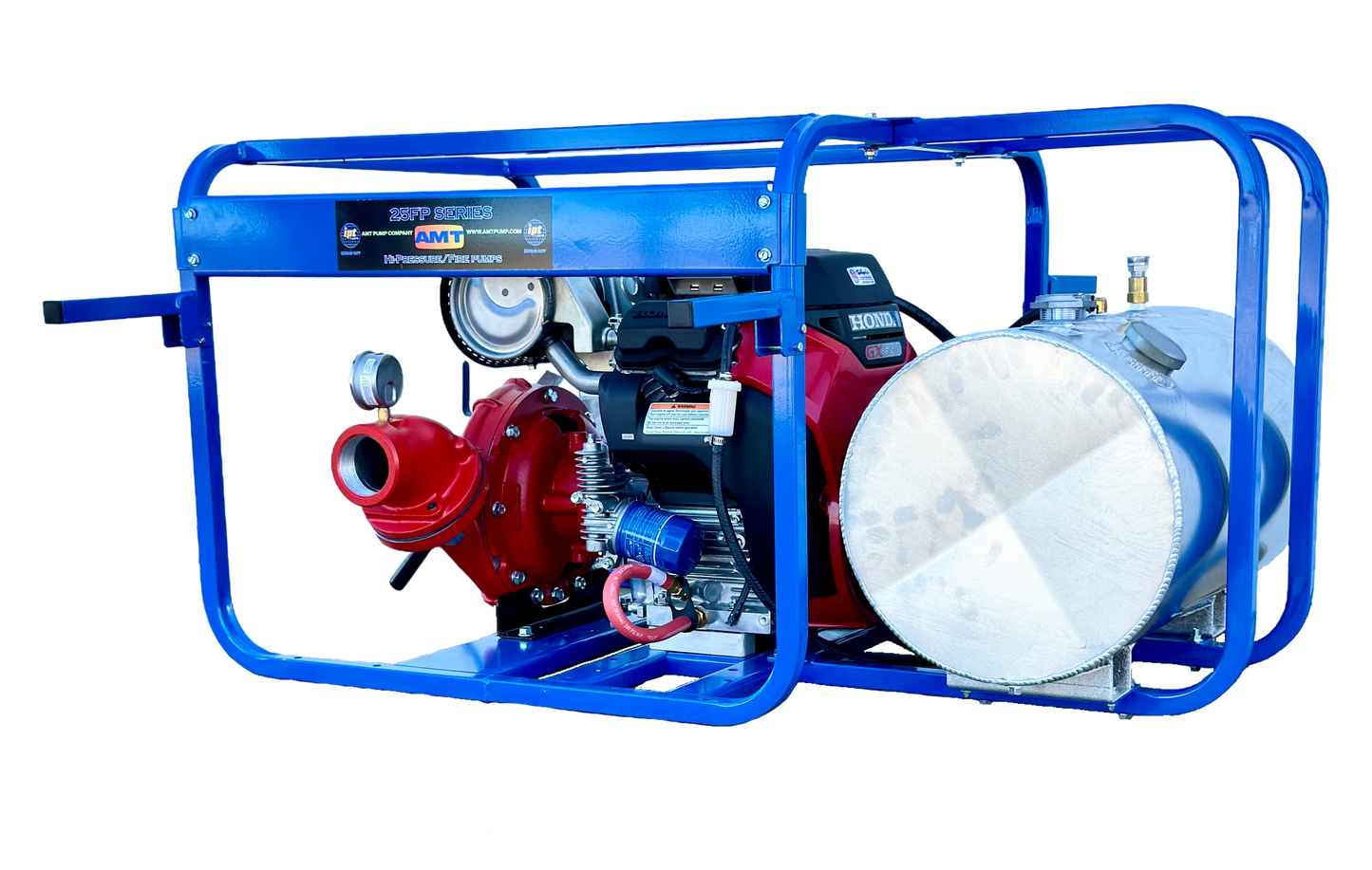 Pump - 23 HP 2.5" Honda High Pressure Pump w/15 Gallon Fuel Tank