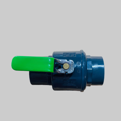 Ball Valve - 2" PVC SCH80 TBE w/ Stainless Steel Handle