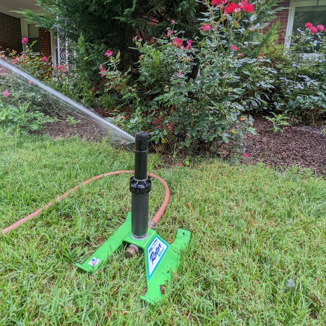 Rotor Sprinkler w/ 5 lb. Weighted Sled Base