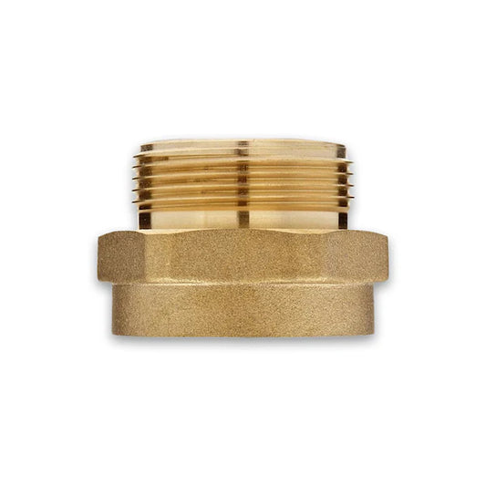 Brass Fire Thread Adapter - 1-1/2" Female NST x 1-1/2" Male NPT