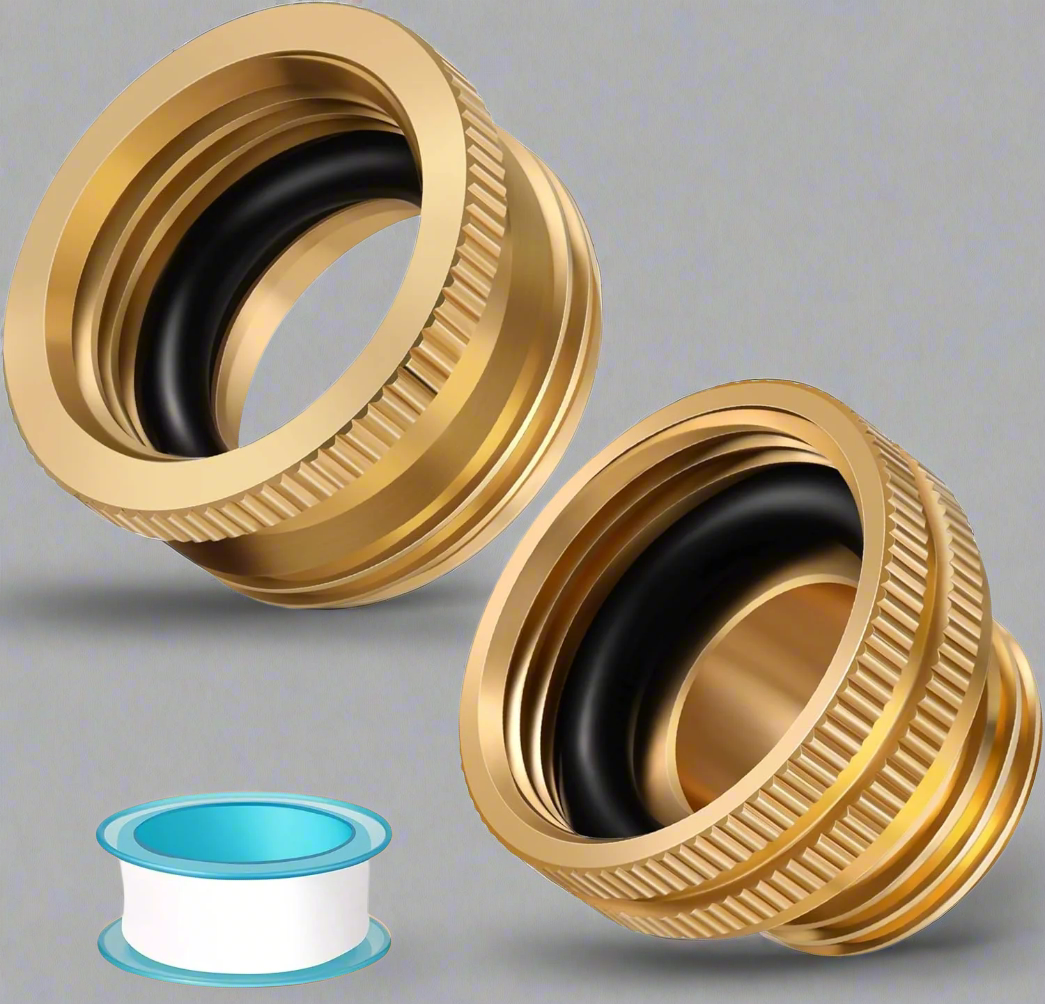 Brass Garden Hose Adapter - 1"x3/4"