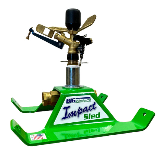Green impact sprayer with 'BIG Sprinkler' branding on a white background