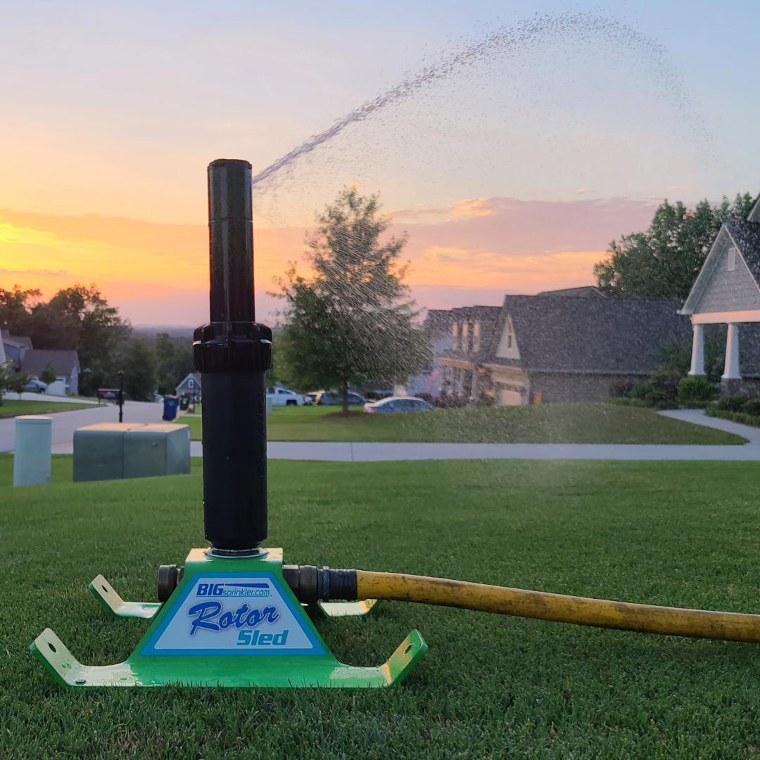 Rotor Sprinkler w/ 5 lb. Weighted Sled Base