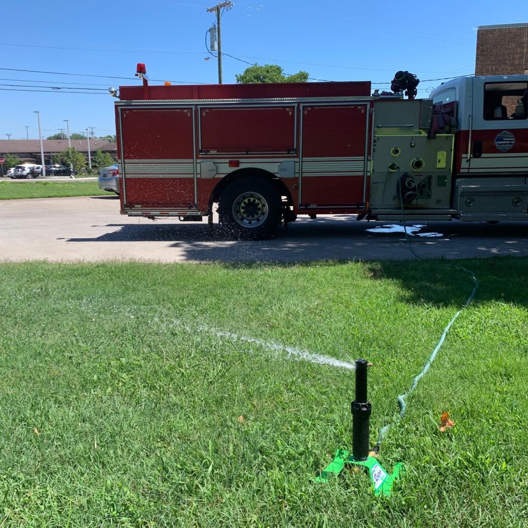 Rotor Sprinkler w/ 5 lb. Weighted Sled Base