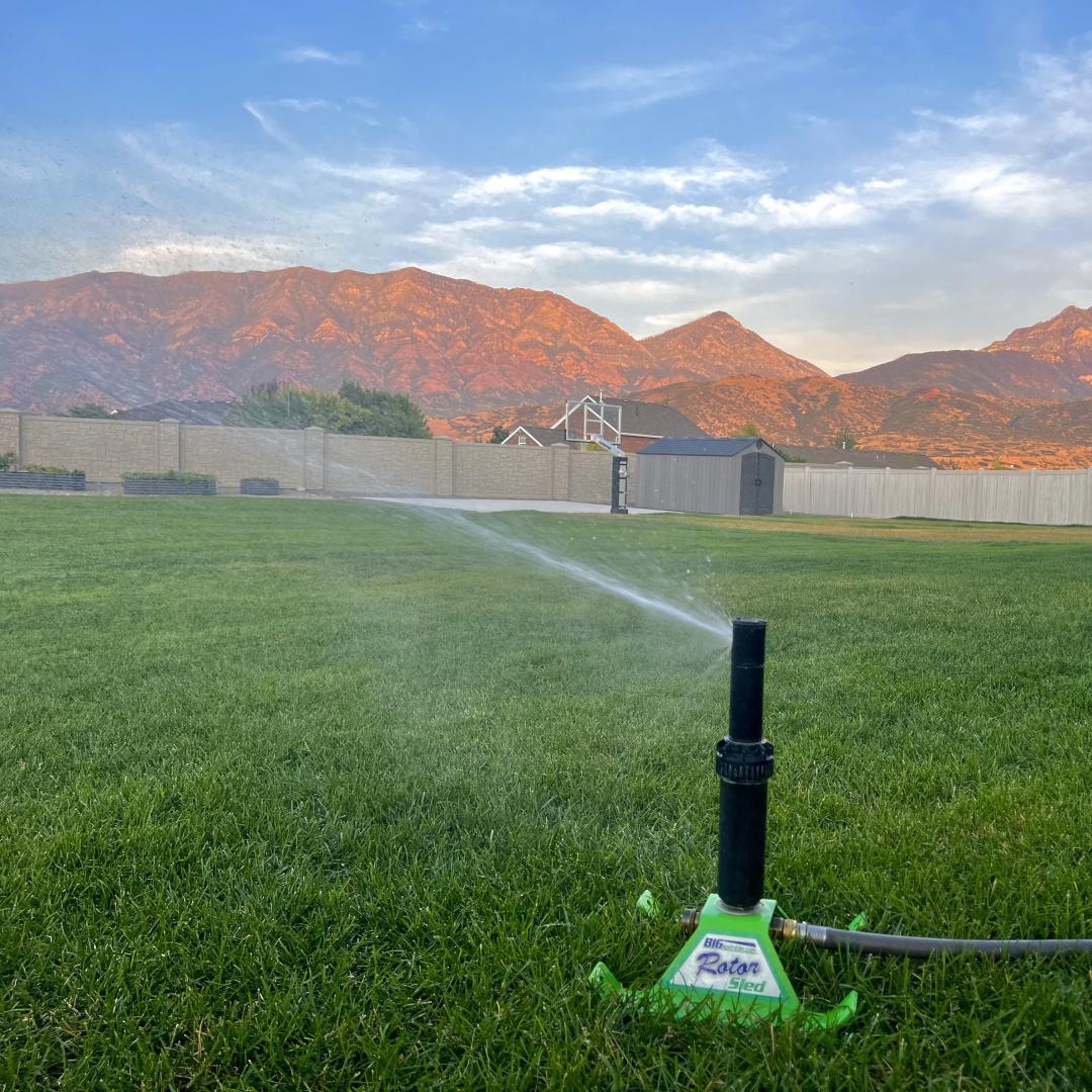 Rotor Sprinkler w/ 5 lb. Weighted Sled Base