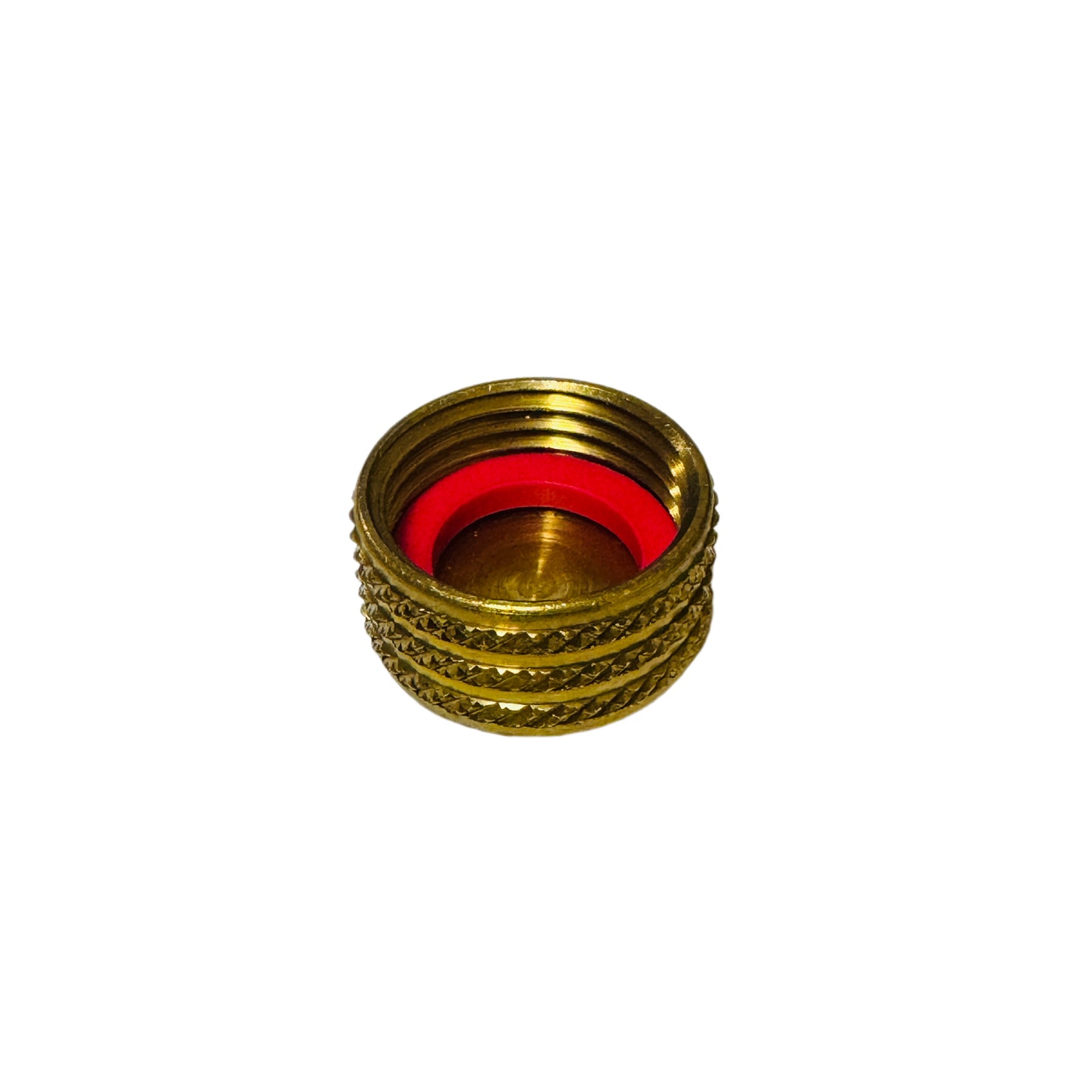 Garden Hose Cap, Machined - Brass w/Washer